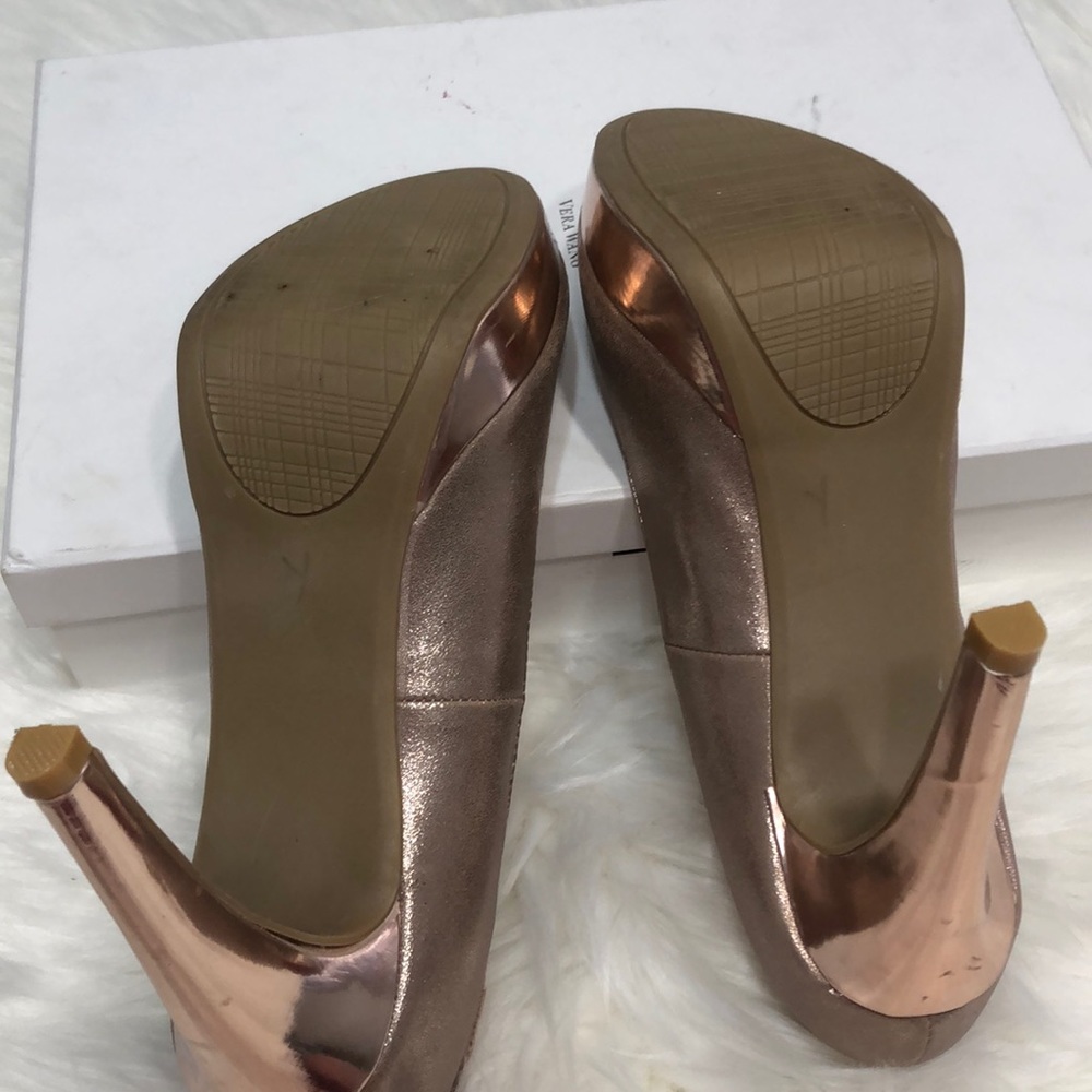 Rampage rose gold tone Sparkly heels size 8.5 - Picture 7 of 8